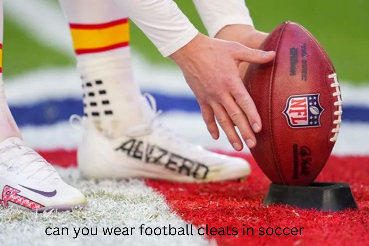 can you wear football cleats in soccer​