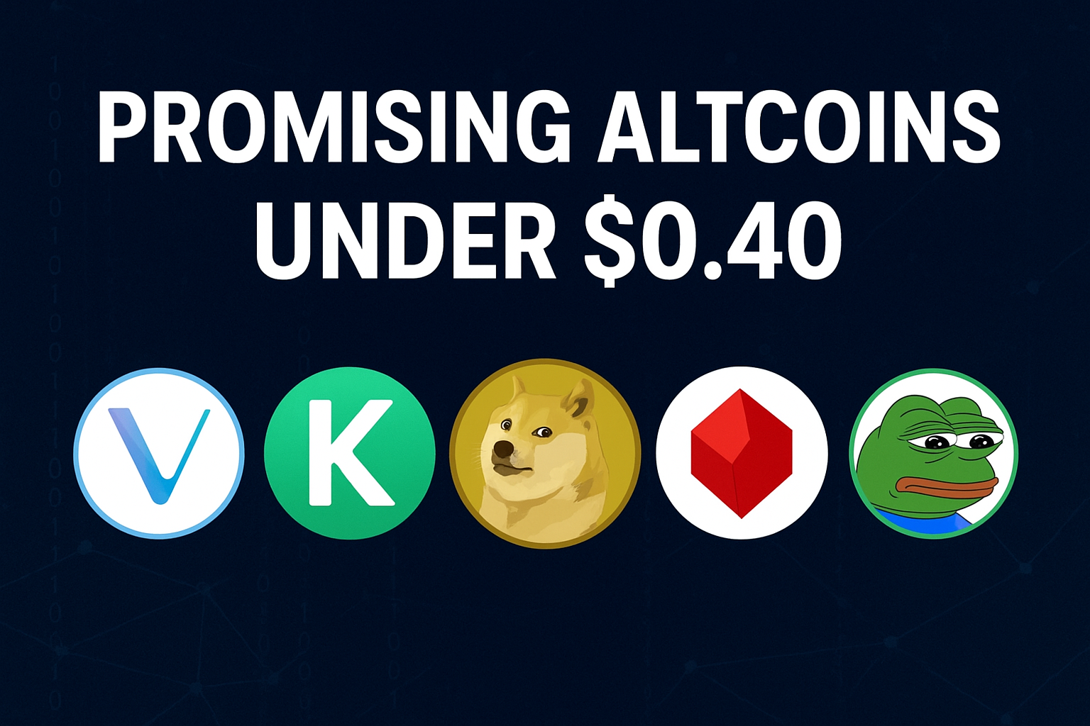 Promising Altcoins Under $0.40