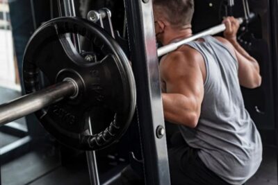 how much does a smith machine bar weigh